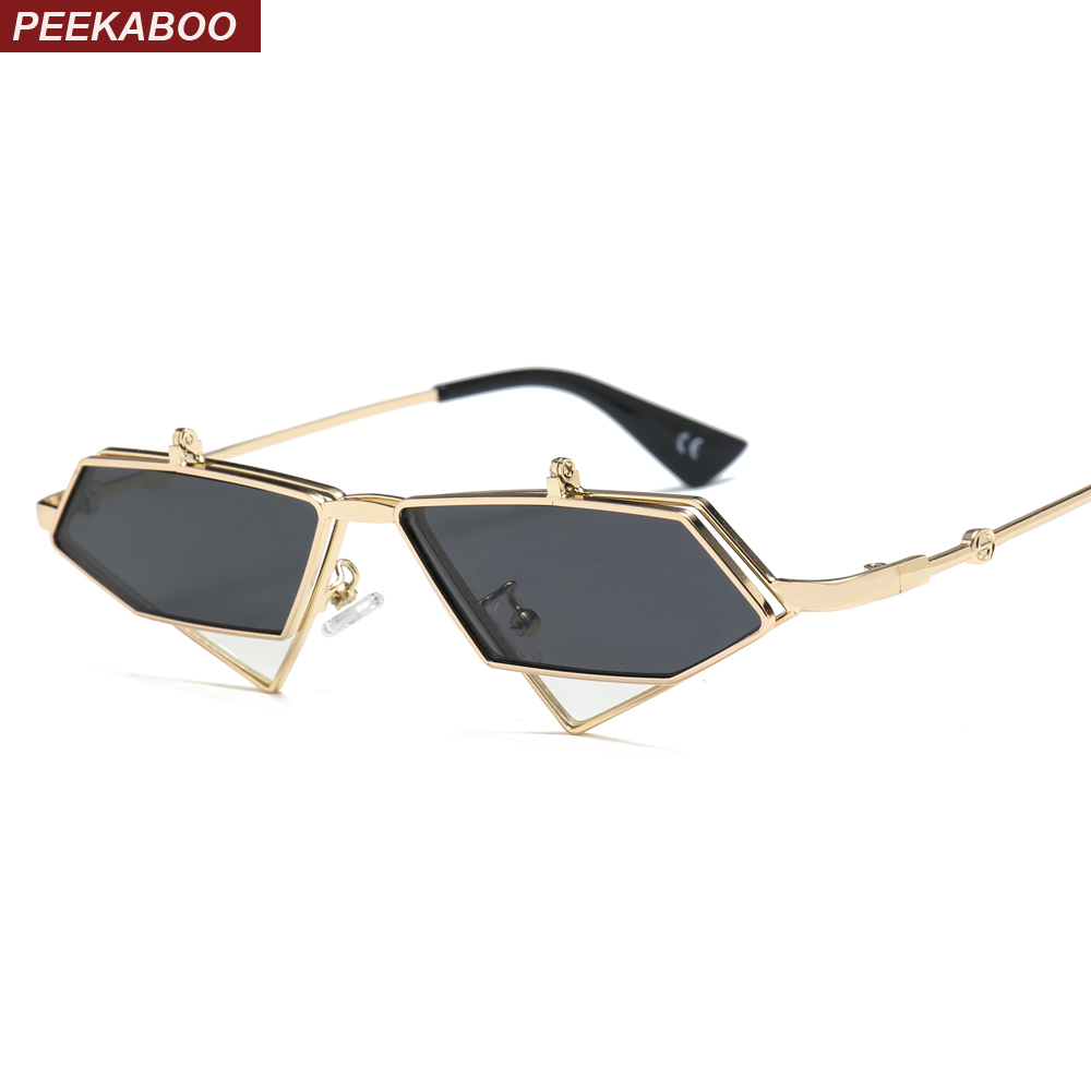 Peekaboo gold steampunk flip up sunglasses men vintage red metal frame triangle sun glasses for women 2019 uv400 Y200619
Peekaboo gold steampunk flip up sunglasses men vintage red metal frame triangle sun glasses for women 2019 uv400 Y200619