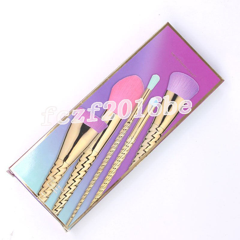Makeup brushes sets cosmetics brush 5 pcs bright colors rose gold Spiral shank make up brush screw tools Contour box Retail free shipping
Makeup brushes sets cosmetics brush 5 pcs bright colors rose gold Spiral shank make up brush screw tools Contour box Retail free shipping