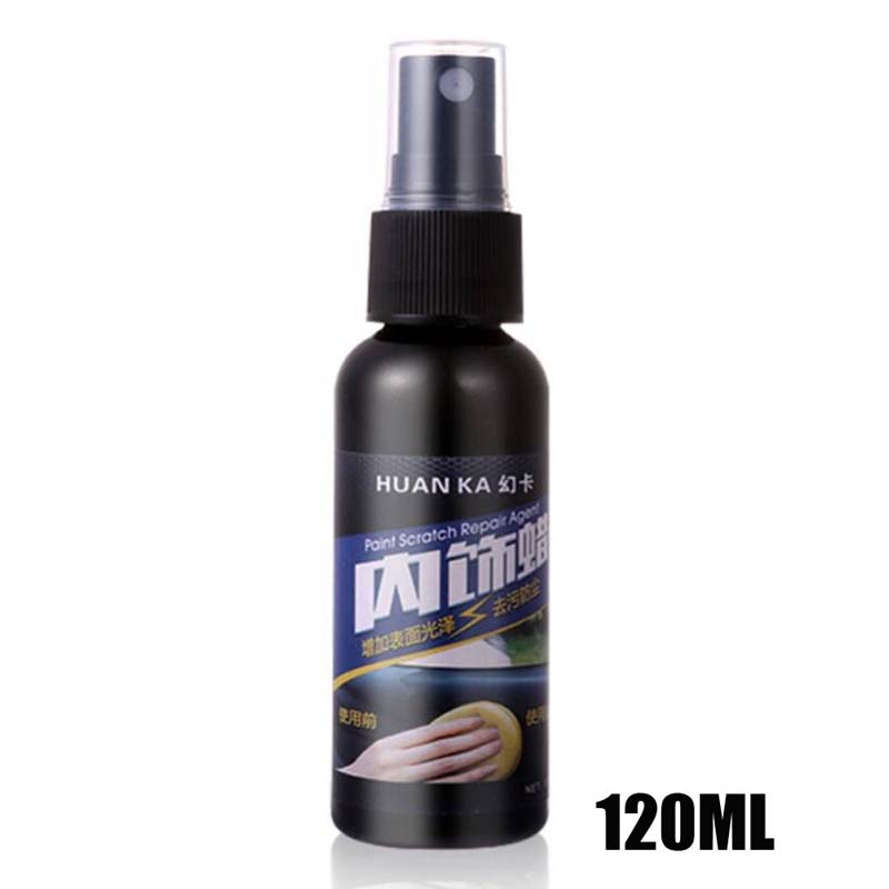 120ML Car Polish Interior Wax Cleaner Waxing Leather Surface Seat Plastic Retreading Agent Automotive Polishing DIY Cars Repair