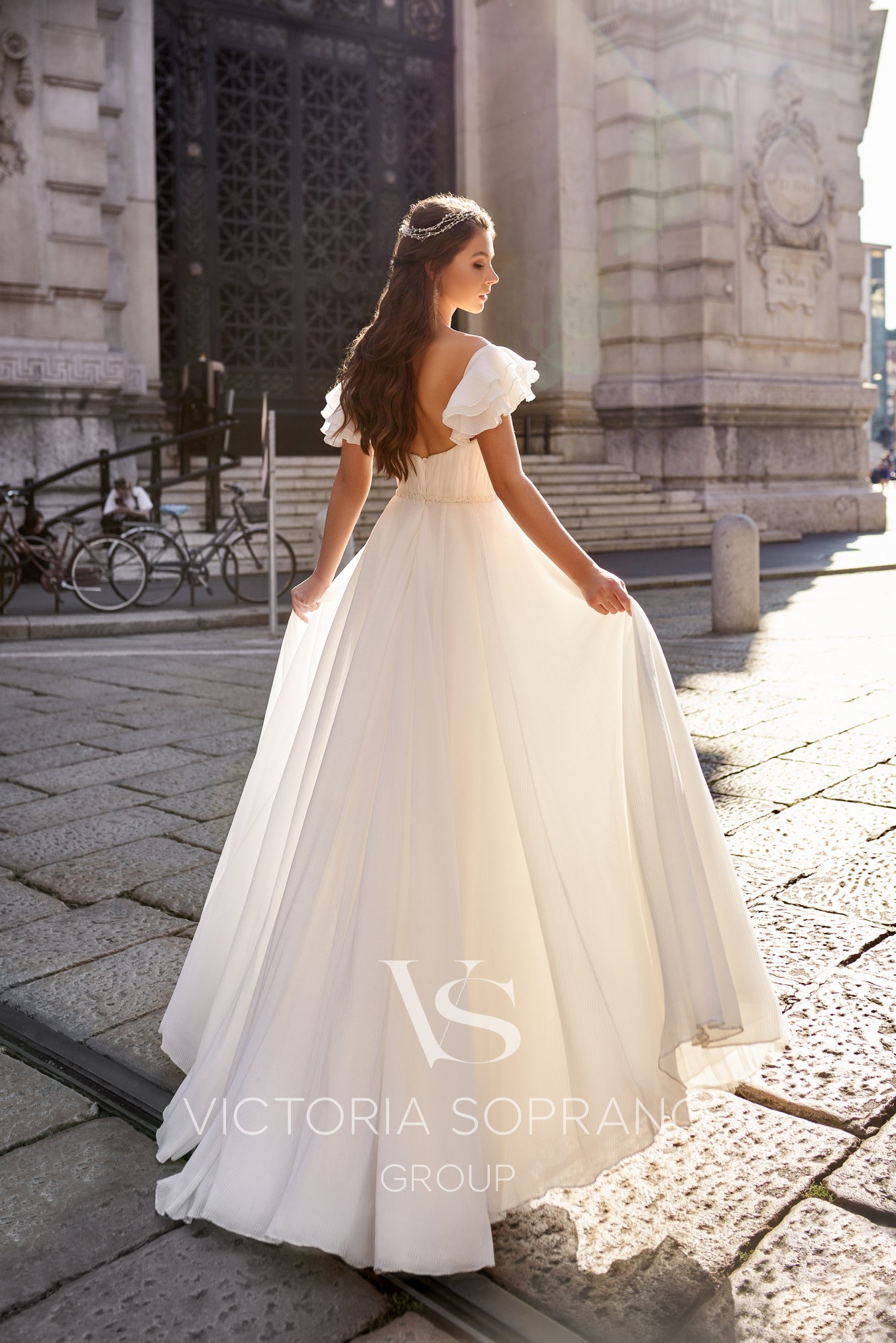 New Fashion Beach Wedding Dresses Ruffles Off Shoulder A Line Bridal Gowns Sexy Backless Floor Length Bohemian Wedding Dress