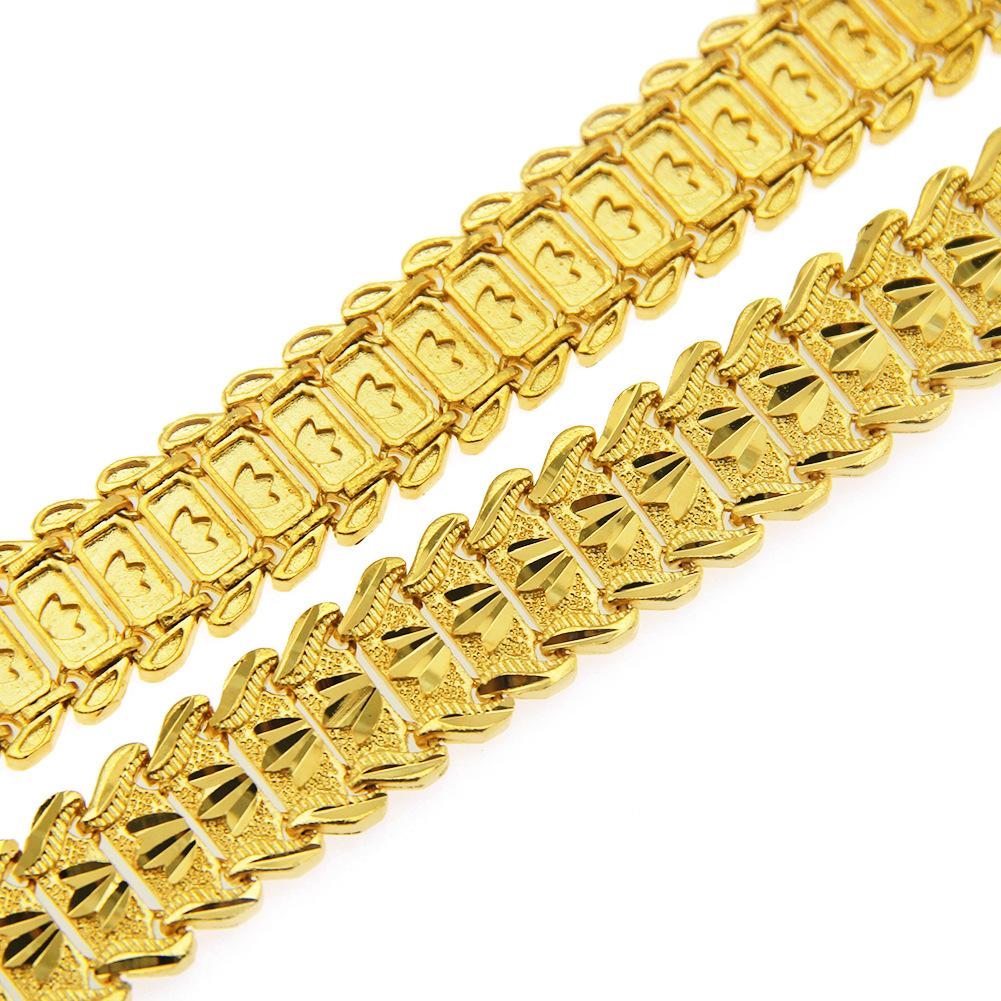 New Fashion personalized Mens Gold Chain Bracelets Hip Hop Street Rapper Chains Bracelet Jewelry Christmas Gifts for Men Guys for Sale