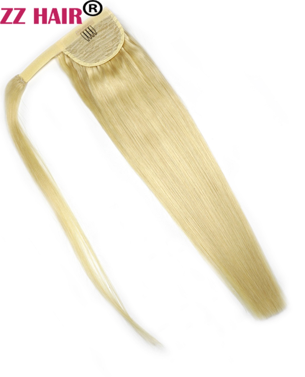 16-28 inches Magic Wrap Ponytail Horsetail 80g-160 Clips in/on 100% Brazilian Remy Human hair Extension Natural Straight