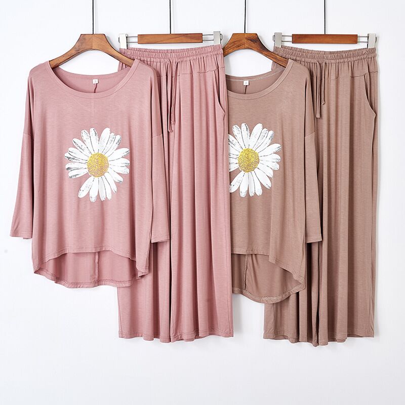 Women Pajamas Sets Soft Modal 2020 Autumn Long Sleeve Two Pieces Set Women Sleepwear Loose Elasticity Nightwear Home Set, Pink
Women Pajamas Sets Soft Modal 2020 Autumn Long Sleeve Two Pieces Set Women Sleepwear Loose Elasticity Nightwear Home Set, Pink
