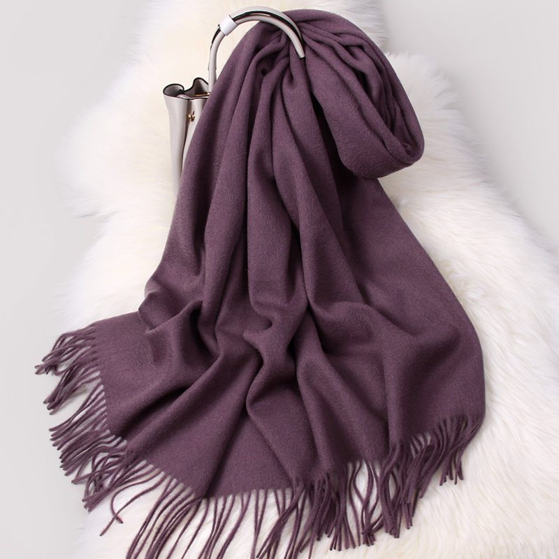 Winter 100% Pure Wool Scarf Women Solid Thicken Warm Echarpe Wraps for Ladies Cashmere Foulard Femme Grape Merino Wool Scarves T191216
Winter 100% Pure Wool Scarf Women Solid Thicken Warm Echarpe Wraps for Ladies Cashmere Foulard Femme Grape Merino Wool Scarves T191216