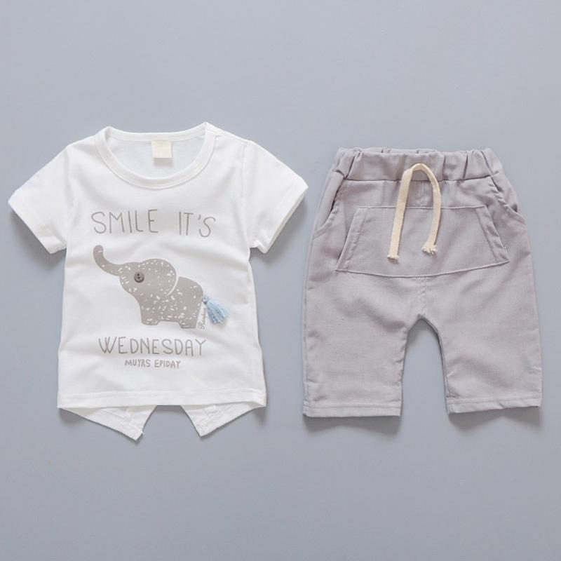 Stylish 2pcs Baby Boys Girls Summer Clothing Suit Sets Kids Casual Cartoon Print Letter T-shirt Shorts Suits For 1-4 years Old, White s
Stylish 2pcs Baby Boys Girls Summer Clothing Suit Sets Kids Casual Cartoon Print Letter T-shirt Shorts Suits For 1-4 years Old, White s