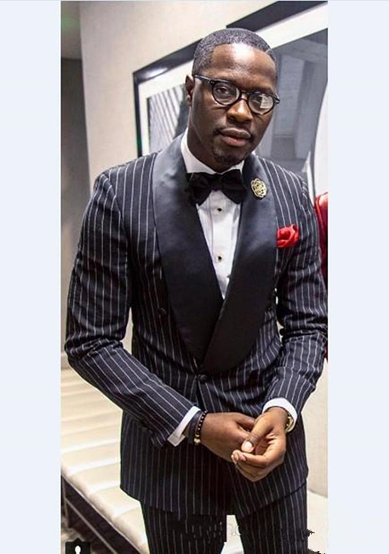 New Stylish Design Groom Tuxedos Double Breasted Black Stripe Shawl Lapel Groomsmen Best Man Suit Mens Wedding Suits (Jacket+Pants+Tie) 4242, Same as image
New Stylish Design Groom Tuxedos Double Breasted Black Stripe Shawl Lapel Groomsmen Best Man Suit Mens Wedding Suits (Jacket+Pants+Tie) 4242, Same as image