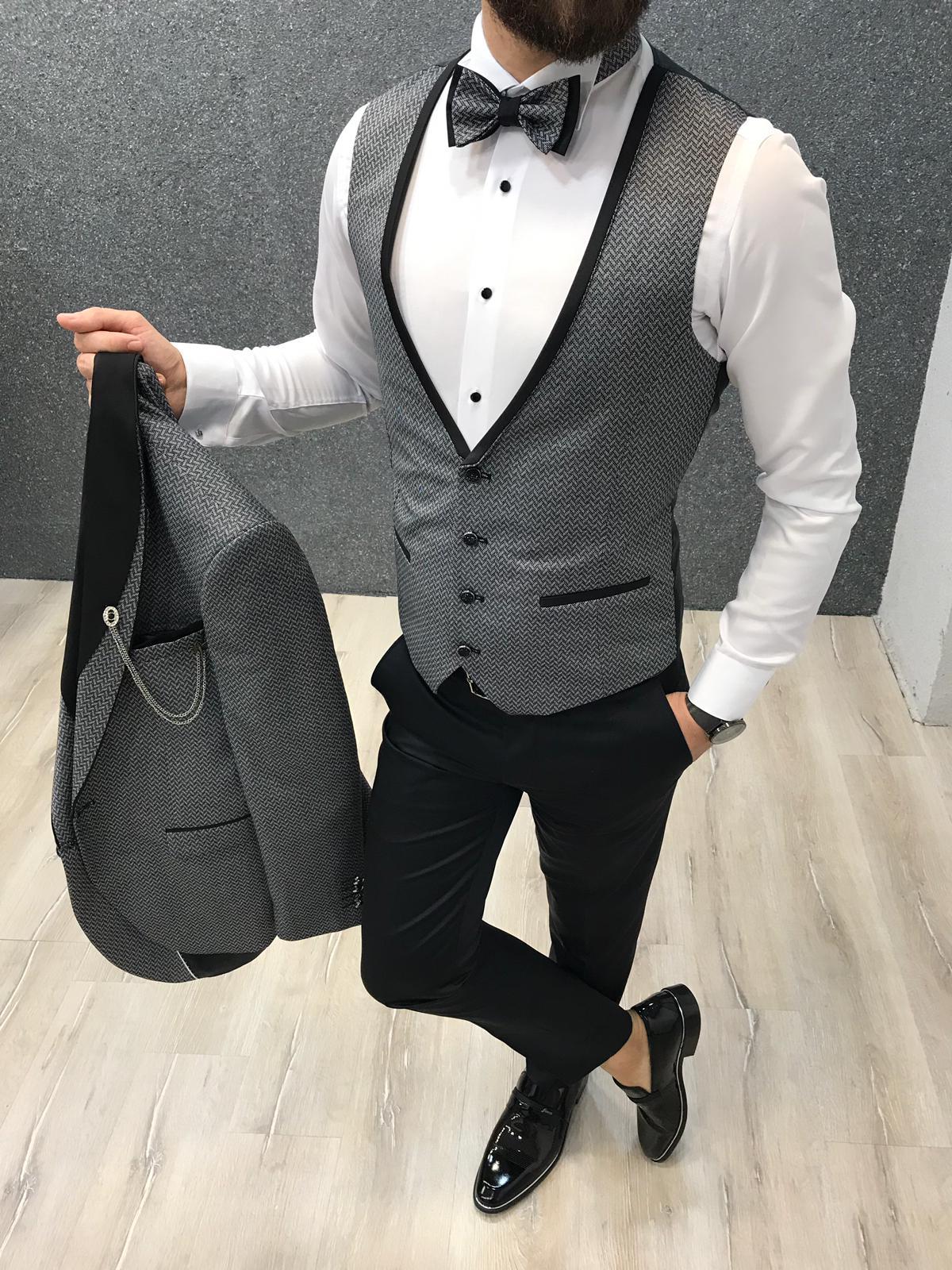 new mens wedding suits three pieces top quality tuxedos slim fit shawl lapel one button groom suits mens formal wear