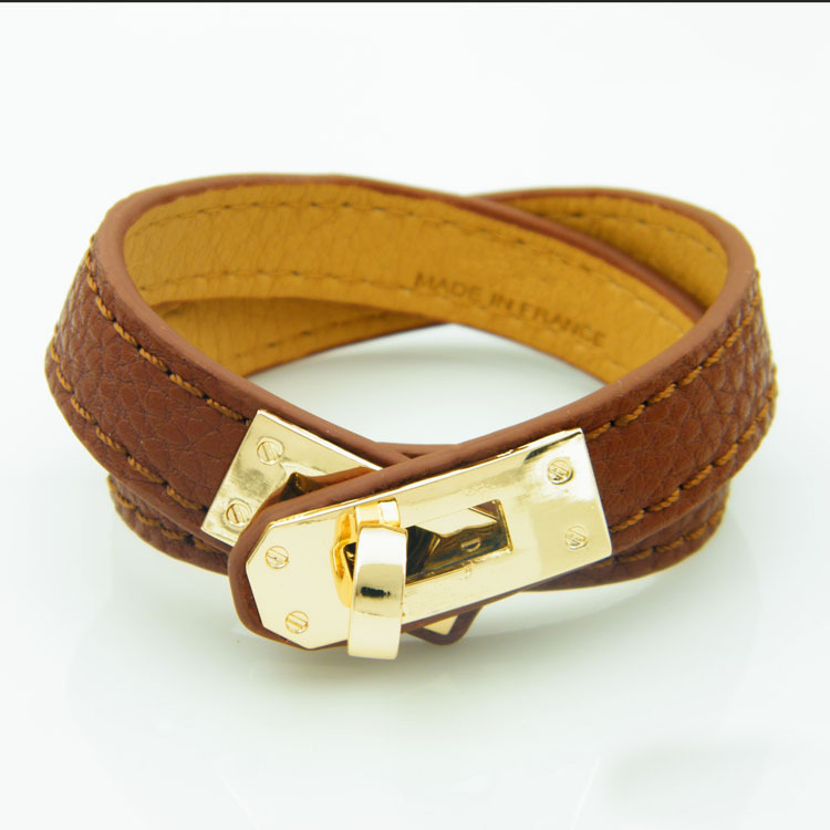 Popular fashion brand leather Designer bracelets for lady Design Women Party Wedding Luxury Jewelry With for Bride engagement