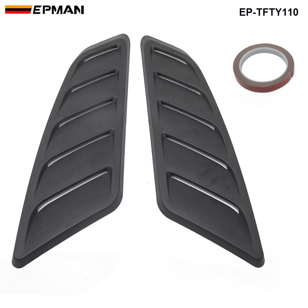 EPMAN Universal Hood Louvers Panels Air Flow Vent Cover Car Roof Decorative Intake Hood Scoop 2pcs EP-TFTY110
EPMAN Universal Hood Louvers Panels Air Flow Vent Cover Car Roof Decorative Intake Hood Scoop 2pcs EP-TFTY110