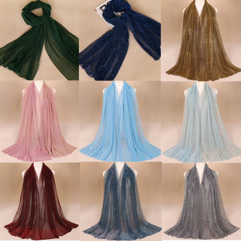 Muslim Hijabs 2019 Brand New Fashion Women Wraps High Quality Long Soft Islamic Polyester Gold Yarn Wrinkle Scarves Wholesale LSF103
Muslim Hijabs 2019 Brand New Fashion Women Wraps High Quality Long Soft Islamic Polyester Gold Yarn Wrinkle Scarves Wholesale LSF103