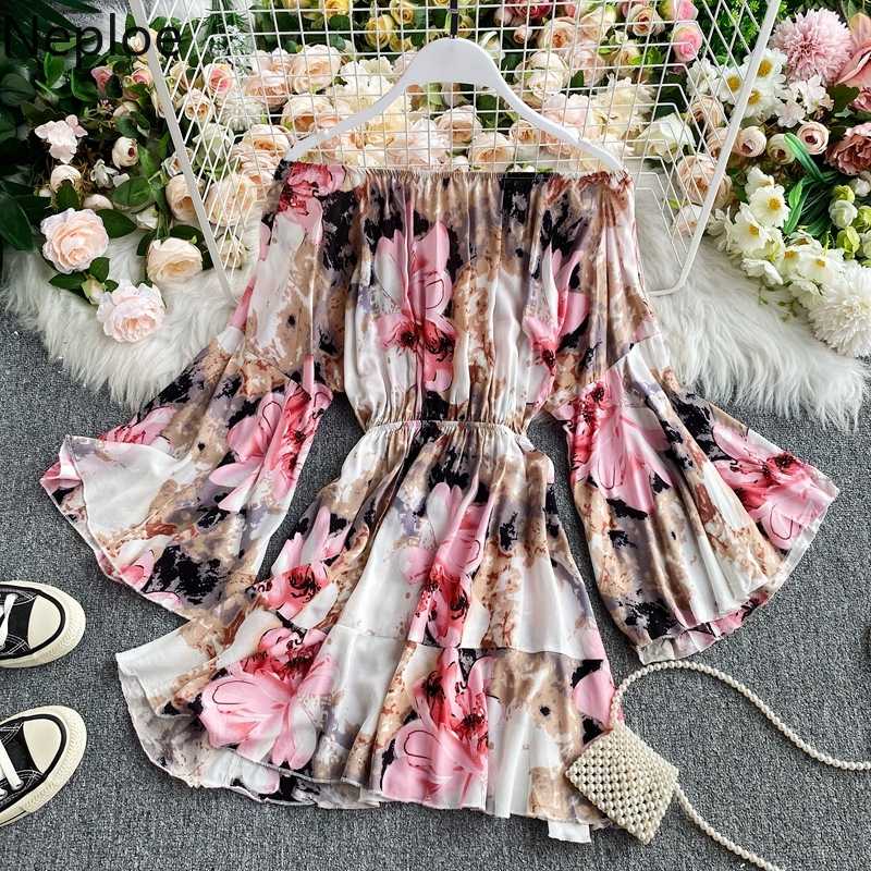 Neploe Seaside Beach Style Women Dresses Flare Long Sleeve Slash Neck Strapless Vestidos Femme Stretch Waist A-line Dress 4C870
Neploe Seaside Beach Style Women Dresses Flare Long Sleeve Slash Neck Strapless Vestidos Femme Stretch Waist A-line Dress 4C870