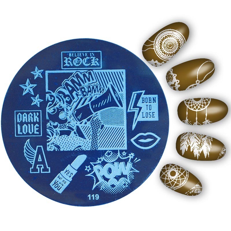 Nail Stamping Plates Round Flower/geometry Nail Art Plate Manicure Templates Diy Polish Print Stencils