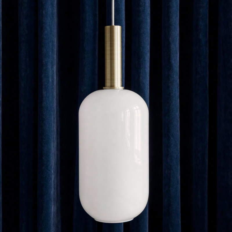 New classical Nordic Simple Living room Restaurant Pendant Lamps Milk white glass shade Droplight Led E27 Bedroom lights