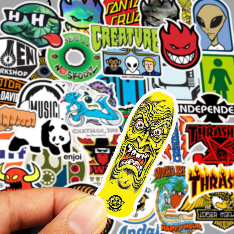 50pcs Fashion Car Stickers Graffiti Stickers Decal Sticker for Guitar Laptop Macbook Water Cup Luggage Fridge Skateboard Bicycle