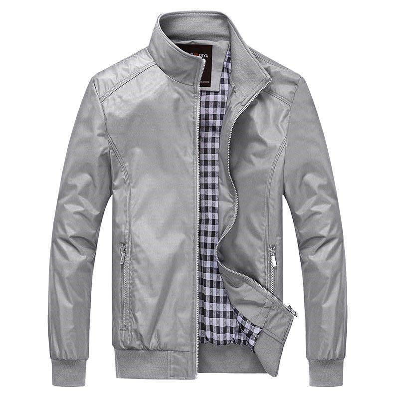 Spring Autumn men jacket Stand collar thin Casual coat mens Solid color jacket Male large size zipper Outerwear Brand clothing, Blue
Spring Autumn men jacket Stand collar thin Casual coat mens Solid color jacket Male large size zipper Outerwear Brand clothing, Blue
