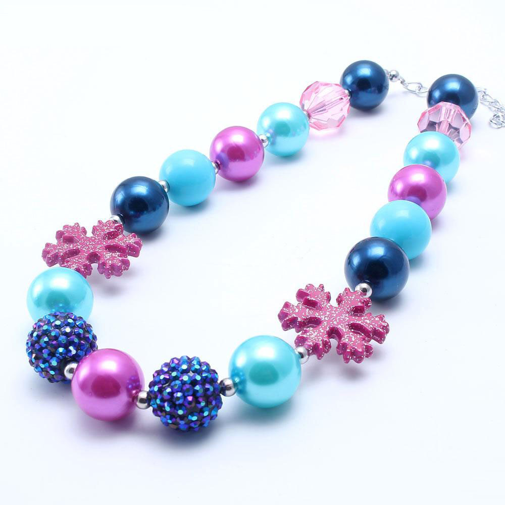 Fashion Snow Flower Kid Chunky Necklace Christmas Gift Toddlers Girls Bubblegum Bead Chunky Necklace Jewelry Gift For Children, As picture
Fashion Snow Flower Kid Chunky Necklace Christmas Gift Toddlers Girls Bubblegum Bead Chunky Necklace Jewelry Gift For Children, As picture