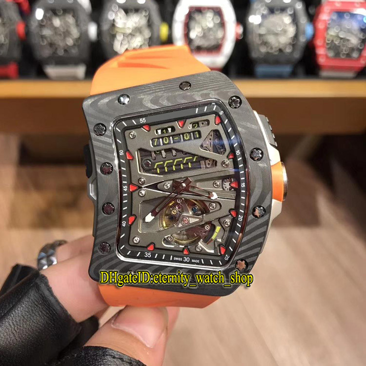 Top version RM 70-01 Tourbillon Alain Prost F1 NTPT Carbon Fiber Case Skeleton Dial Miyota Automatic RM70-01 Mens Watch Sport Luxury Watches, Box
Top version RM 70-01 Tourbillon Alain Prost F1 NTPT Carbon Fiber Case Skeleton Dial Miyota Automatic RM70-01 Mens Watch Sport Luxury Watches, Box