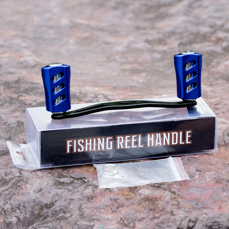 Rompin Fishing Reel Handle Aluminum Alloy EVA Knob Rocker Strong Durable Single Fishing Reel Handle Bait casting Reel Accessory