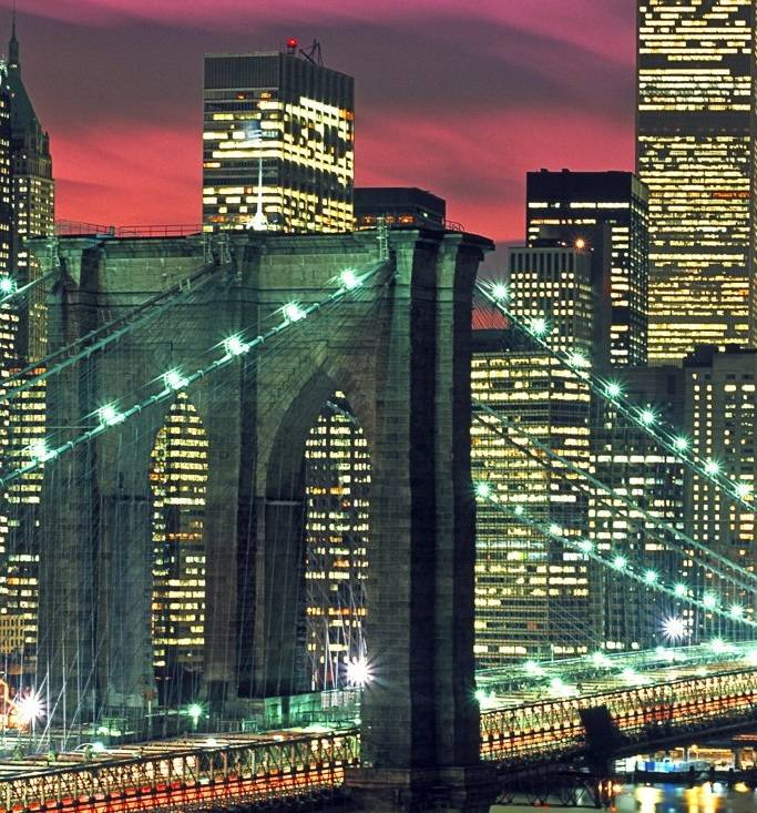 4pcs/set Unframed Red New York Sunset Landscape panting Oil Painting On Canvas Giclee Wall Art Painting Art Picture For Home