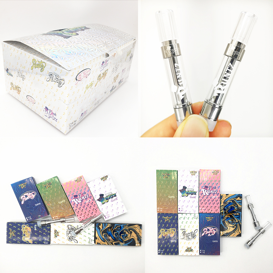 Runtz Vapes Cartridges empty 0.8ml 1.0ml Dank M6T New 510 Vape Pen Ceramic Coil Carts Packaging Vaporizer Hologram paper Box E-Cigarettes
Runtz Vapes Cartridges empty 0.8ml 1.0ml Dank M6T New 510 Vape Pen Ceramic Coil Carts Packaging Vaporizer Hologram paper Box E-Cigarettes