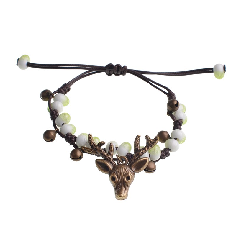 Crack glaze forest retro small elk bracelet female fashion popular new product