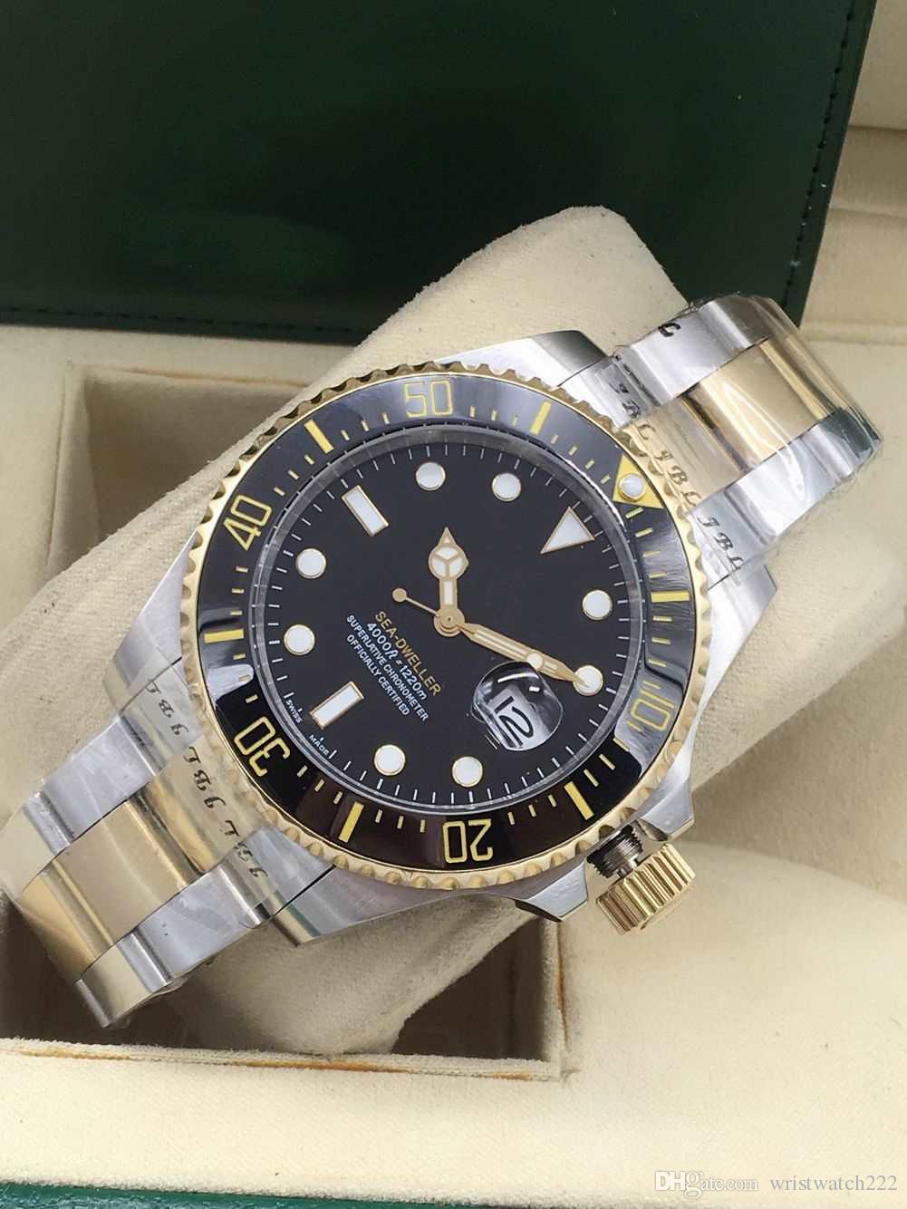 2019 Hot Selling Ceramic Bezel Men's 43mm Stanless Steel Bracelet SEA-DWELLER Automatic Mechanical mens Watch Wristwatches, Slivery;brown
2019 Hot Selling Ceramic Bezel Men's 43mm Stanless Steel Bracelet SEA-DWELLER Automatic Mechanical mens Watch Wristwatches, Slivery;brown