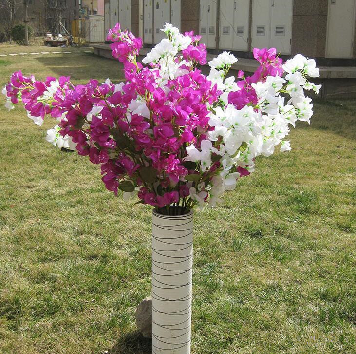 Artificial Bougainvillea Speetabilis Optional Party Garden Wedding Decoration Sakura 46Inch 120 cm Long Free Shipping