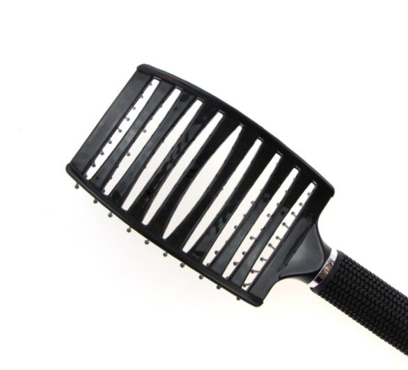 Boar Bristle Hair Brush Nylon Detangling Pins Natural Boar Bristles for Hair Oil Distribution. Curved for Vented Faster Drying