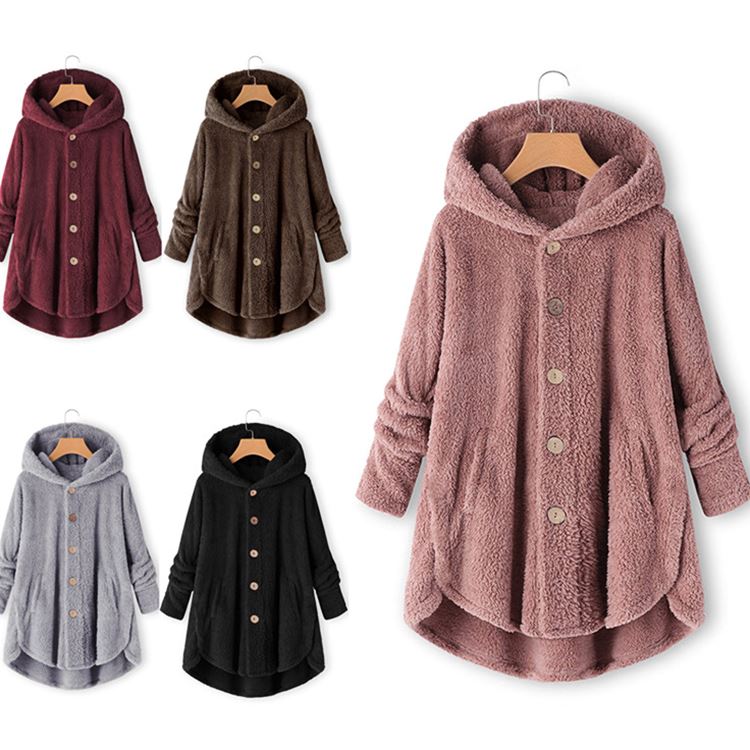 Wholesale autumn and winter clothing women's button double-faced velvet shirt irregular loose solid color was thin jacket size XS-4XL, Gray
Wholesale autumn and winter clothing women's button double-faced velvet shirt irregular loose solid color was thin jacket size XS-4XL, Gray