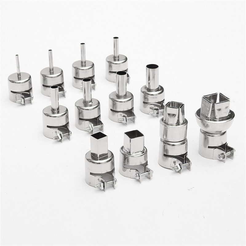 New 12pcs/set Heat Gun Rework Nozzle For 850 Hot Air Soldering Station Welding Tips
New 12pcs/set Heat Gun Rework Nozzle For 850 Hot Air Soldering Station Welding Tips