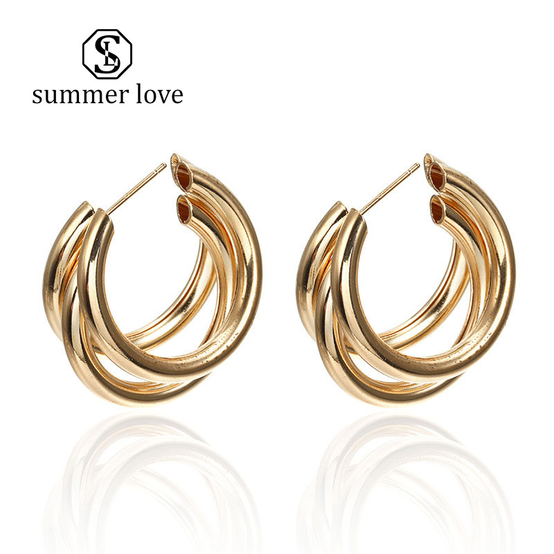 2022 New Fashion Hoop Earrings Simple Gold&Silver Metal Girl C Shape Trend Earrings For Women Jewelry Gift
2022 New Fashion Hoop Earrings Simple Gold&Silver Metal Girl C Shape Trend Earrings For Women Jewelry Gift