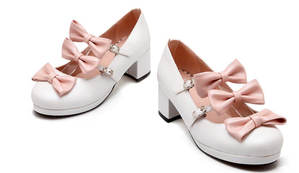 2019 Women's shoes in Spring and Autumn with New style Middle heel Coarse heel round head bowknot@8033, Black
2019 Women's shoes in Spring and Autumn with New style Middle heel Coarse heel round head bowknot@8033, Black