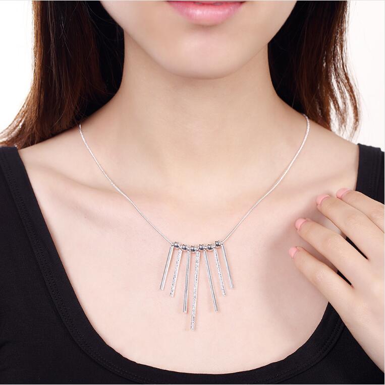 High grade 925 sterling silver Seven Pillars of necklace earrings five column jewelry set DFMSS159 brand new Factory direct 925 silver