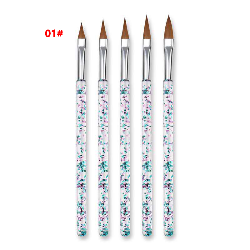 5Pcs/set 8/10/13/15/18mm Nail Art Crystal Brush UV Gel Builder Painting Colored Dotting Pen Carving Tips Manicure Salon Tools, Yellow
5Pcs/set 8/10/13/15/18mm Nail Art Crystal Brush UV Gel Builder Painting Colored Dotting Pen Carving Tips Manicure Salon Tools, Yellow