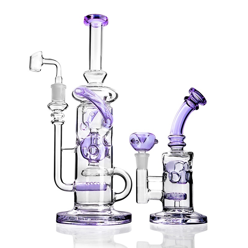 Purple Water Bongs Swiss Holes Dab Rigs Inline Hookah Disc Percolator Oil Rigs Circ Recycler glass bongs
Purple Water Bongs Swiss Holes Dab Rigs Inline Hookah Disc Percolator Oil Rigs Circ Recycler glass bongs