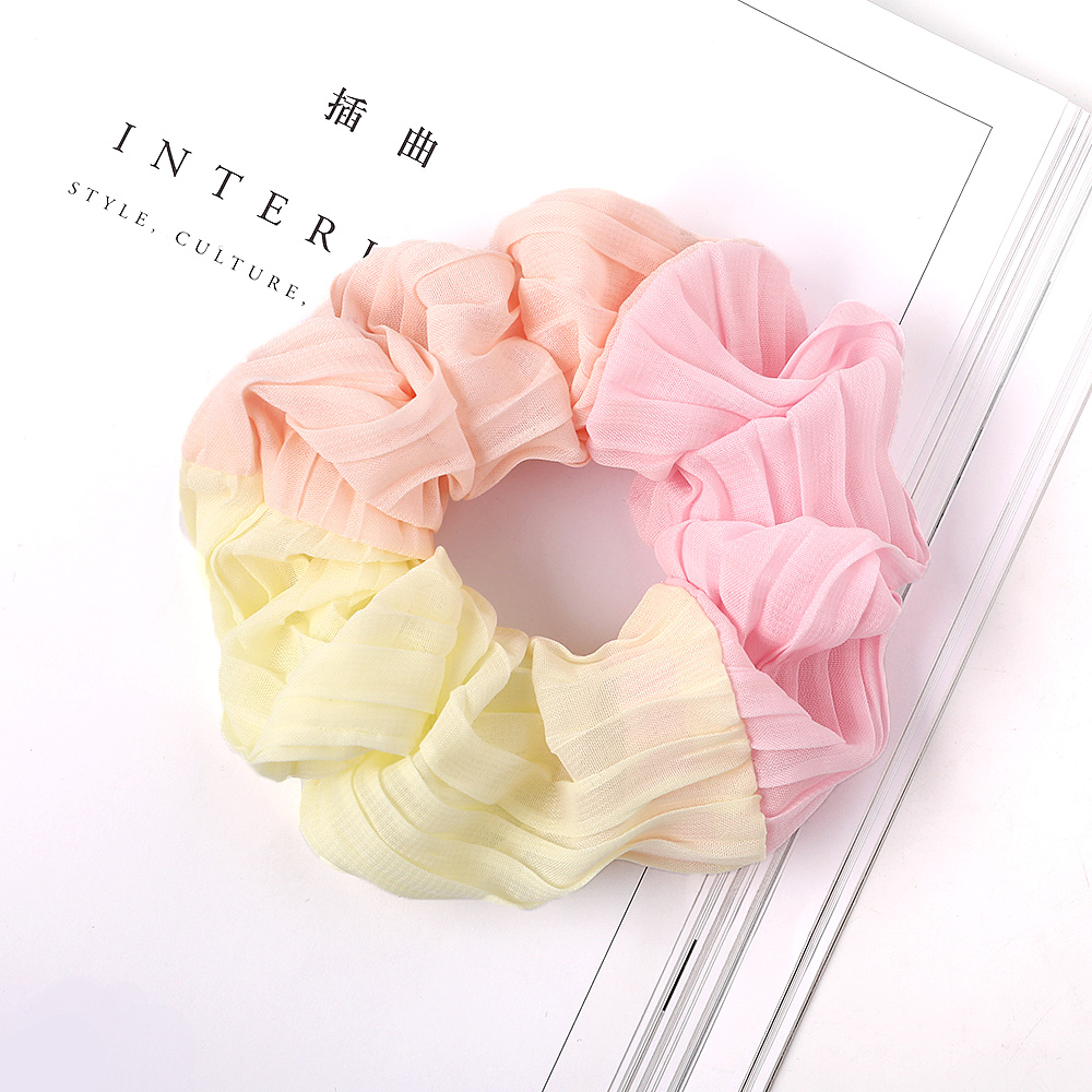 Scrunchie Stretch Headband Scrunchies Hair Tie for Women Girls Ponytail Hair Holder Rope Chiffon Headwear Hair Accessories 30pcs 1030B
