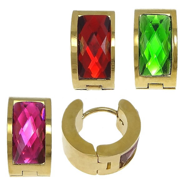 Charm YYW Gold-color Stainless Steel Huggie Hoop Earring Womens Punk Jewelry Ear Earrings Men Crystal Stones Small Loop Circle
Charm YYW Gold-color Stainless Steel Huggie Hoop Earring Womens Punk Jewelry Ear Earrings Men Crystal Stones Small Loop Circle