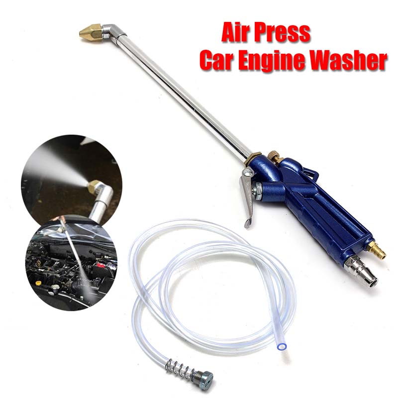 Professional Engine Oil Cleaning Gun Auto Clean Car Water Cleans Guns Pneumatic Tool with 120cm Hose Alloy Engines Care