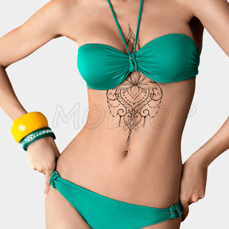 Temporary Tattoo Sticker mandala flower plant heart pattern sexy chest back Fake Tatoo waterproof Flash Tatto Art for Woman girl
Temporary Tattoo Sticker mandala flower plant heart pattern sexy chest back Fake Tatoo waterproof Flash Tatto Art for Woman girl