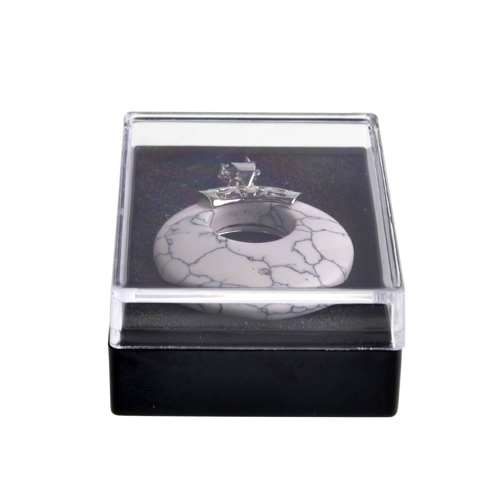 Nostalgia pendant men and women retro novelty popular simple new necklace natural crystal semi-precious stone chakra gem amulet lucky coin donut charm