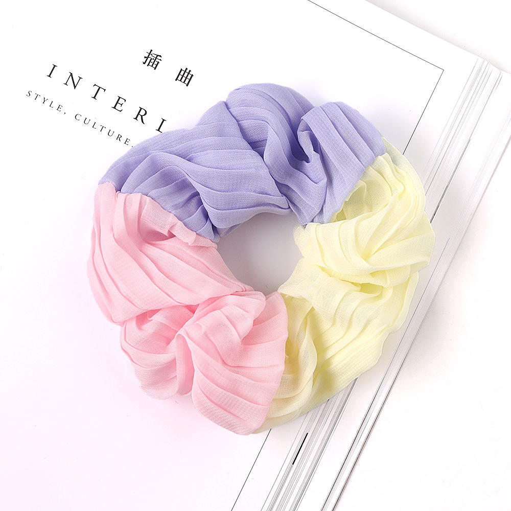 Scrunchie Stretch Headband Scrunchies Hair Tie for Women Girls Ponytail Hair Holder Rope Chiffon Headwear Hair Accessories 30pcs 1030B
