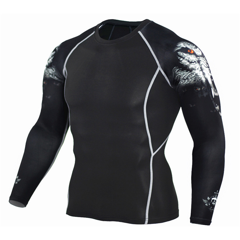 Toppick Wolf 3D Printed Tights Fitness Running Shirt Men Breathable Long Sleeve Compression Shirt Sport Running Top Gym T, Style 3
Toppick Wolf 3D Printed Tights Fitness Running Shirt Men Breathable Long Sleeve Compression Shirt Sport Running Top Gym T, Style 3