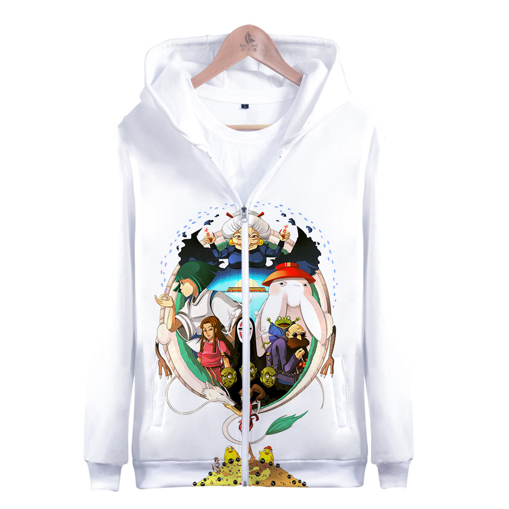 Anime Spirited Away 3D Print Women/Men Hoodies Sweatshirts A Voyage of Chihiro Miyazaki Hayao Studio Ghibli Zipper Hooded Jacket, Black
Anime Spirited Away 3D Print Women/Men Hoodies Sweatshirts A Voyage of Chihiro Miyazaki Hayao Studio Ghibli Zipper Hooded Jacket, Black