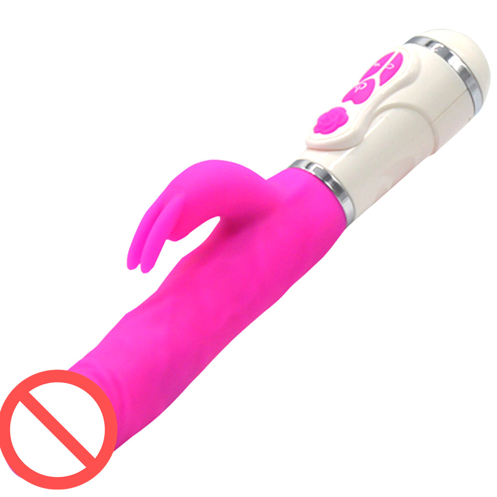USB rechargeable Revolve Chauffage 10V G Spot Massager Lapin vibrateurs Vagina Clit Stimulez Baguette Dildo Femme Masturbateur Femmes Sex Toy