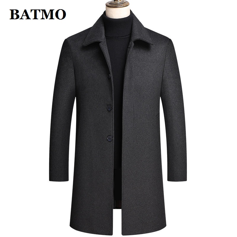 BATMO new arrival winter high quality wool long trench coat men,men's wool casual jackets,plus-size -4XL KHS1511, Black
BATMO new arrival winter high quality wool long trench coat men,men's wool casual jackets,plus-size -4XL KHS1511, Black