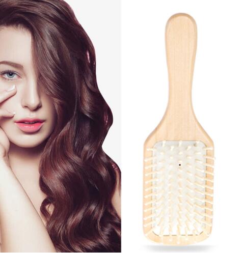 5pcs Comb Hair Care Brush Massage Wooden Spa Massage Comb 2 Color Antistatic Hair Head Promote Blood Circulation