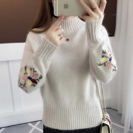 High quality women 2020 Turtleneck sweater women top woman long sleeve warm sweaters Embroidered Knitted pullover DF569, Blue
High quality women 2020 Turtleneck sweater women top woman long sleeve warm sweaters Embroidered Knitted pullover DF569, Blue