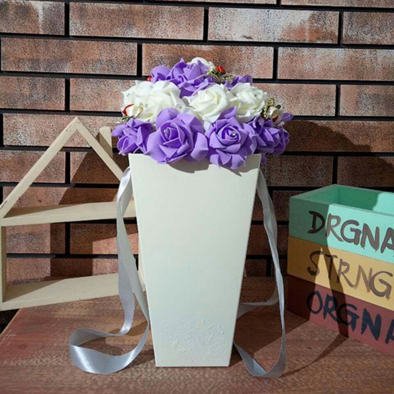 Plastic Flower pot Nordic style Vase Kraft Paper Bag Flower Box Waterproof Handbag Rectangular Hand Carry Arrangement Bag
Plastic Flower pot Nordic style Vase Kraft Paper Bag Flower Box Waterproof Handbag Rectangular Hand Carry Arrangement Bag