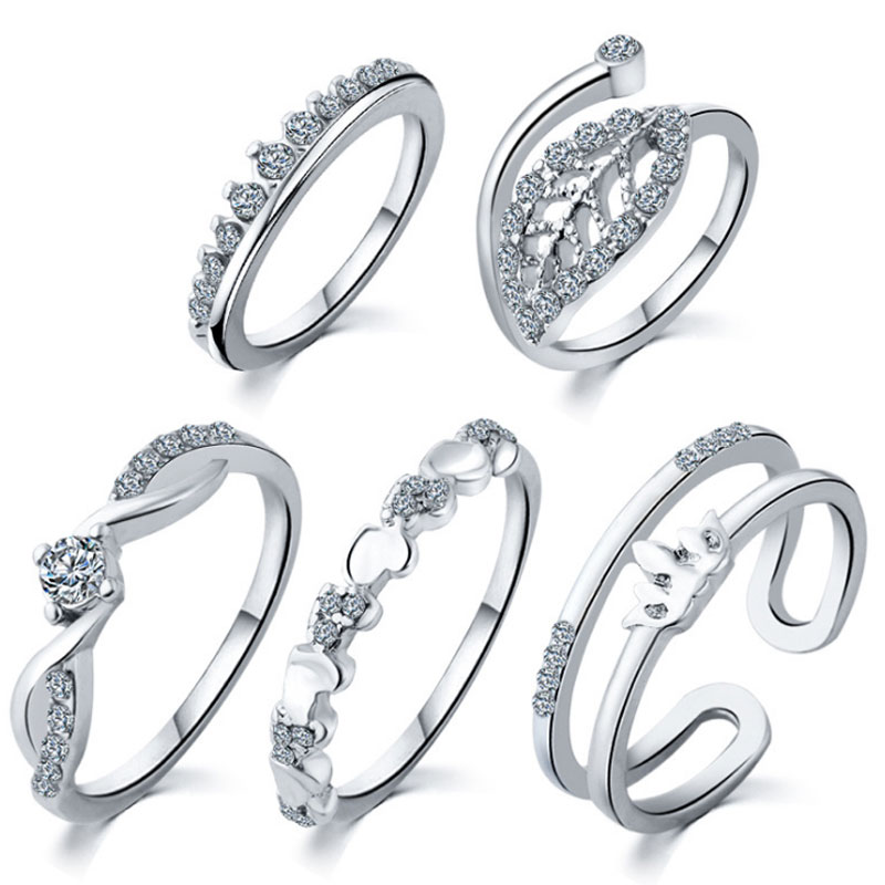 Hot Sale Fashion Leaves Crown Rhinestone Silver Gold Color Finger Rings For Women Girl Statement Jewelry Heart Ring
Hot Sale Fashion Leaves Crown Rhinestone Silver Gold Color Finger Rings For Women Girl Statement Jewelry Heart Ring
