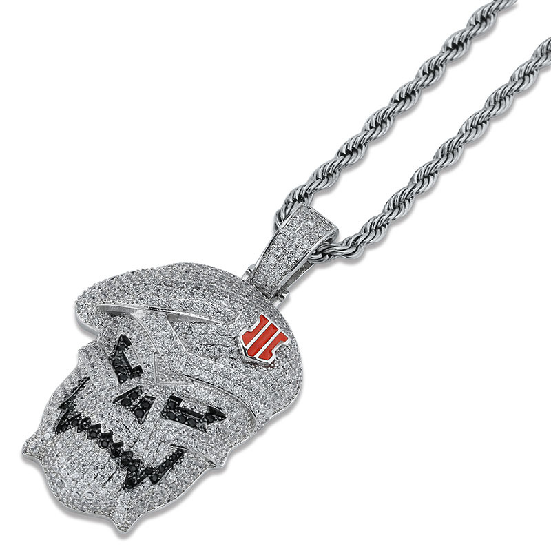 Hip Hop Jewelry Micro Pave Black Ops Skeleton Skull Pendant Necklaces Silver Cubic Zircon Iced Out Zircon Jewelry Male Gift
Hip Hop Jewelry Micro Pave Black Ops Skeleton Skull Pendant Necklaces Silver Cubic Zircon Iced Out Zircon Jewelry Male Gift